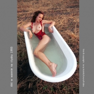 Nude at bath on stubble-field 1993